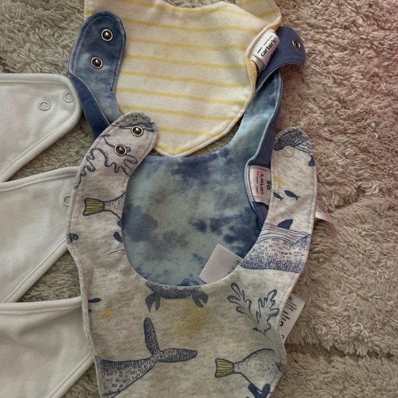 Bundle14 items Baby snap bibs cotton bibs Carter’s bibs - Picture 6 of 6